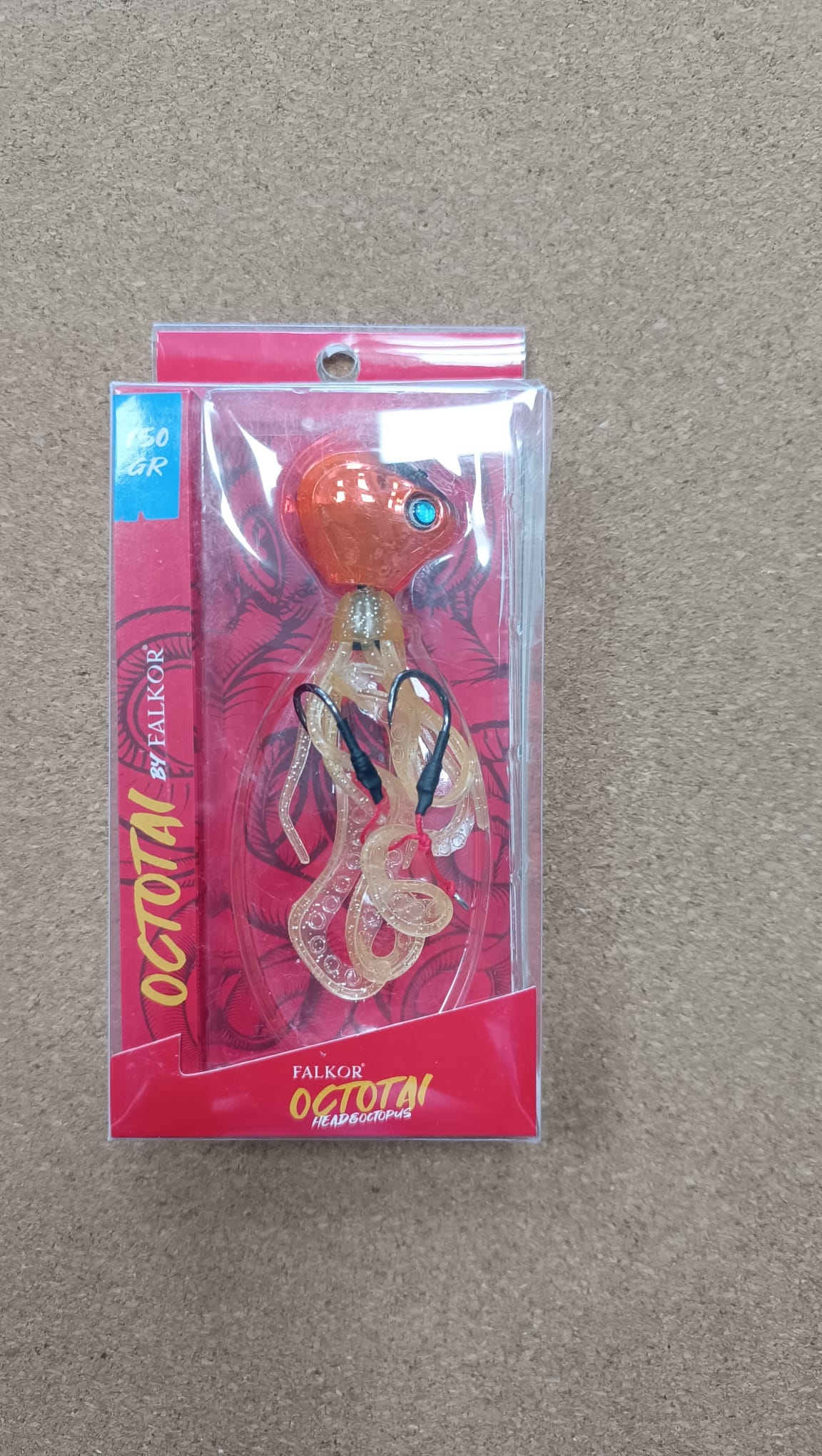 SEÑUELO FALKOR OCTOTAI TAI RUBBER (150gr -Naranja)