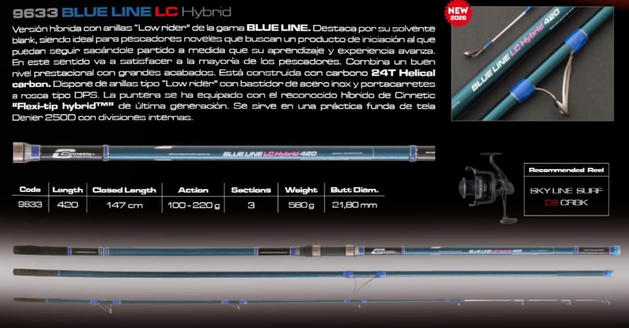 CAÑA CINNETIC BLUE LINE LC HYBRID 4,20