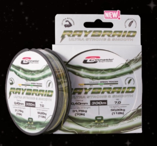 HILO TRENZADO - CINNETIC NEW RAYBRAID 8 - 0.12MM - 150M