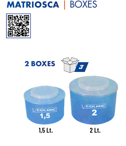 CAJA PORTA CEBO - COLMIC MATRIOSCA 2 CAJAS 1.5L - 2L